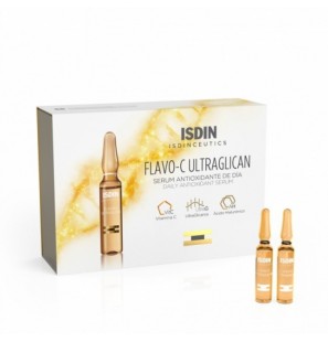 ISDIN FLAVO-C ULTRAGLICAN sérum Jour | 30 ampoules