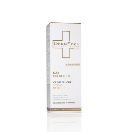 DERMEDEN DAY PROTOCOLE Crème De Jour Anti-Age Peaux Mixtes À Grasses 50 ML