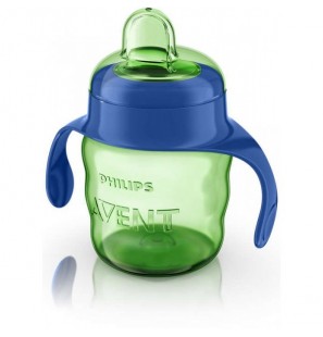 AVENT Tasse Verte Avec Anses Bleu 6M+ Garçon 200 ML