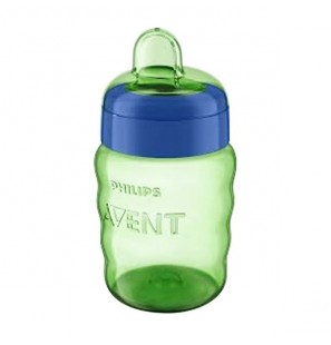 AVENT Tasse Verte Sans Anses Bleu 12M+ Garçon 260 ML