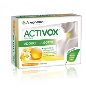 ARKOPHARMA ACTIVOX miel citron | 24 pastilles