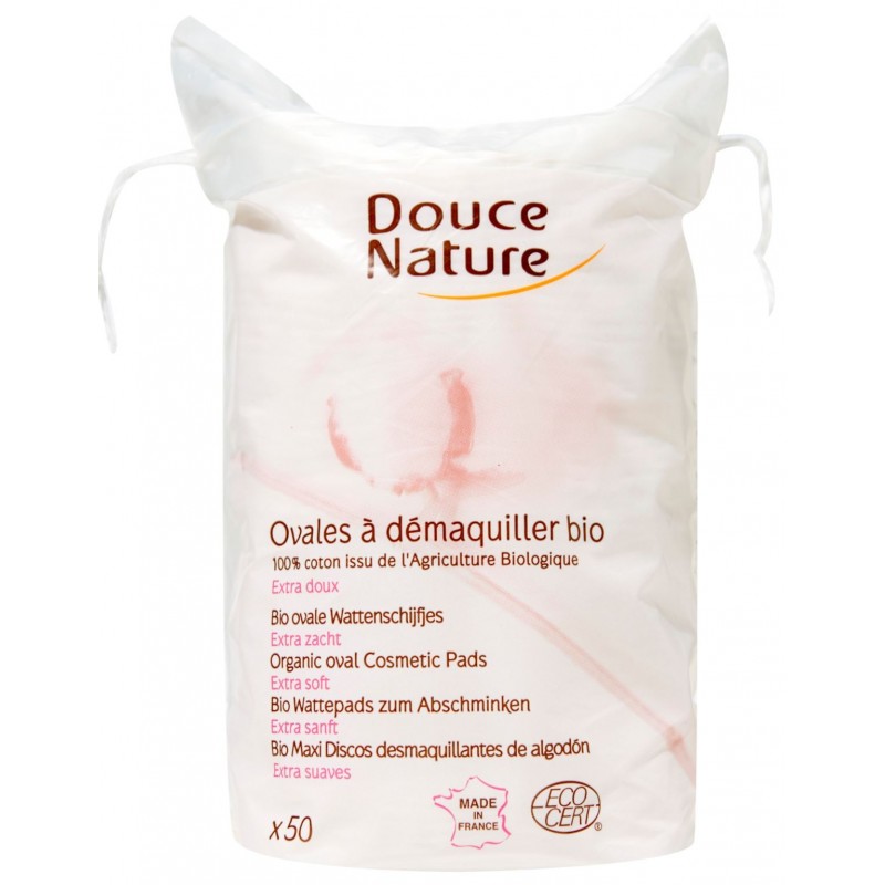 DOUCE NATURE ovales démaquillant Bio boite 50u