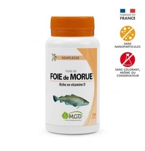 MGD huile de foie de morue boite 140 capsules