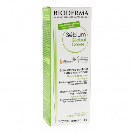BIODERMA SEBIUM  global cover 30 ml