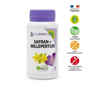 MGD safran + millepertuis boite 60 gélules