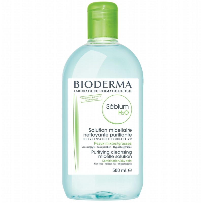 BIODERMA SEBIUM h2o solution micellaire nettoyante purifiante 500 ml