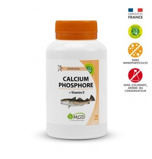 MGD calcium phosphore vitamine D boite 120 gélules