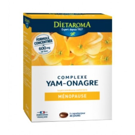 DIETAROMA MÉNOPAUSE complexe Yam-Onagre boite 80 comprimés