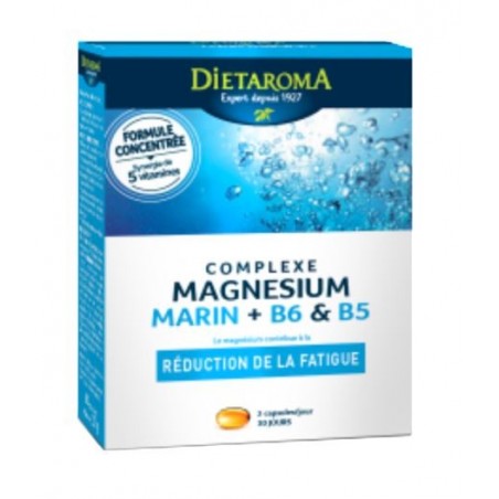 DIETAROMA Complexe Magnésium Marin +B6+B5 | 60 capsules