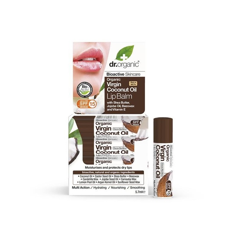 DR ORGANIC COCO baume à lèvres spf 15 (5.7 ml)