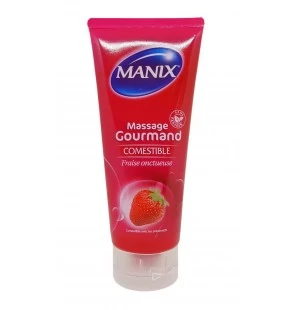 MANIX gel de massage Gourmand Fraise | 200 ml