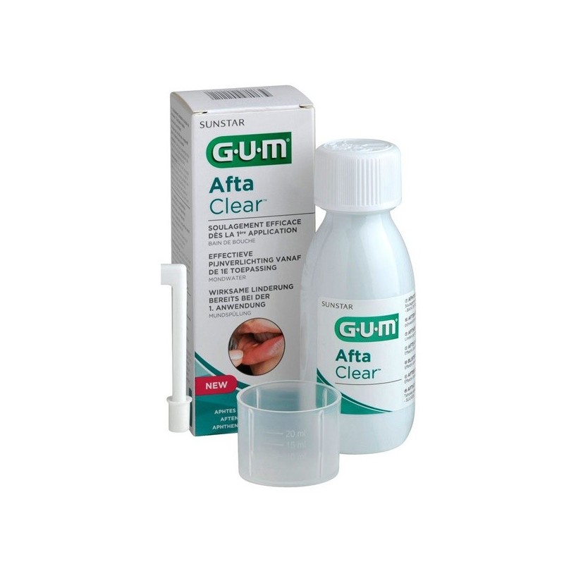 GUM AFTA CLEAR bain de bouche 120 ml