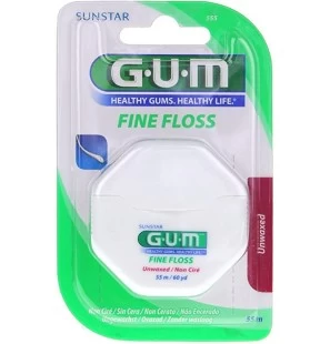 GUM FINE FLOSS fil dentaire non ciré REF 555