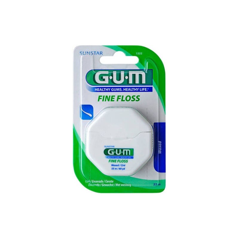 GUM FINE FLOSS fil dentaire ciré REF 1555