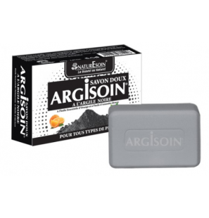 NATURE SOIN ARGISOIN savon doux à l'argile noire 125 g