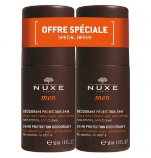 NUXE MEN Déodorant protection 24h Roll On 50 ml Lot de 2