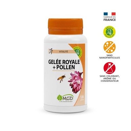 MGD gelée royale + pollen boite 90 gélules