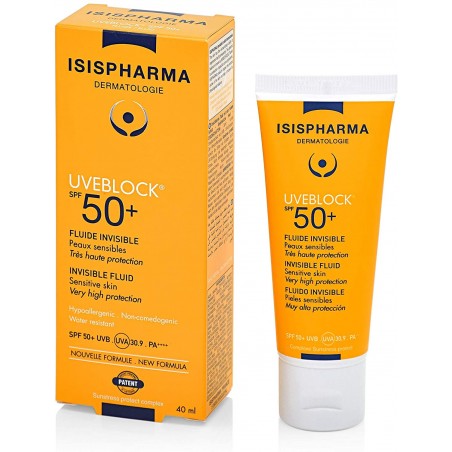 ISISPHARMA UVEBLOCK 50 fluide invisible spf 50+ | 40 ml