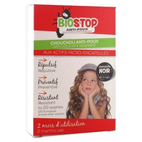 BIOSTOP ANTI-POUX chouchou noir