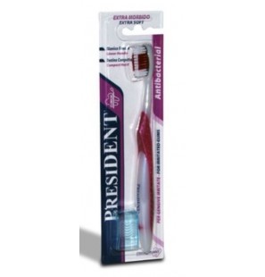 PRESIDENT ANTIBACTERIAL brosse à dents extra-souple