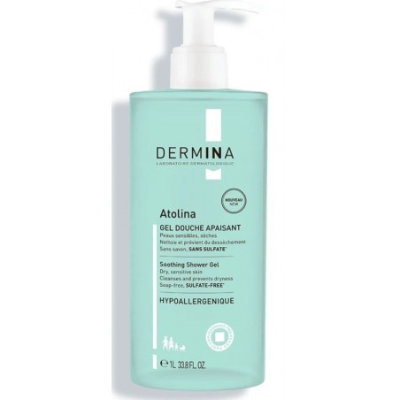 DERMINA ATOLINA gel douche apaisant 1L