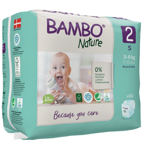 BAMBO NATURE T2 (3-6KG) | 30 unités