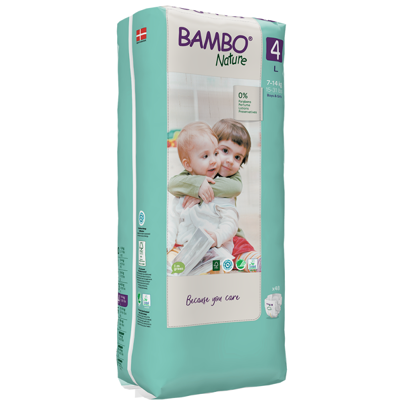 BAMBO NATURE T4 (7-14KG) | 48 unités