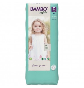 BAMBO NATURE T5 (12-18KG) couches Bébé | 44 unités