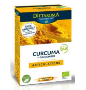 DIETAROMA CURCUMA + GINGEMBRE BIO boite 20 amp