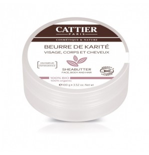 CATTIER beurre de karité 100% BIO 100G