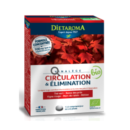 DIETAROMA CIRCULATION & ELIMINATION boite 45 comprimés