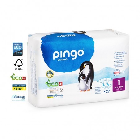 PINGO New Born Taille 1 (2-5kg) couches | 27 u