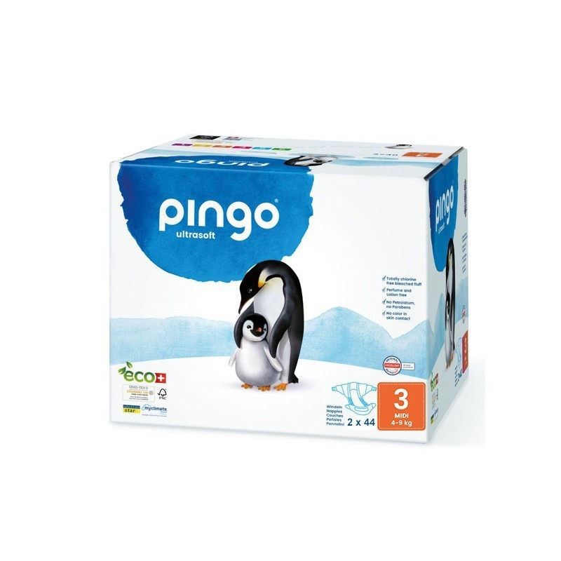 PINGO Midi Jumbo Taille 3 (4-9kg) couches | 2*44 u