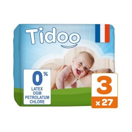 TIDOO Taille 3 (4-9kg) couches | 27 u