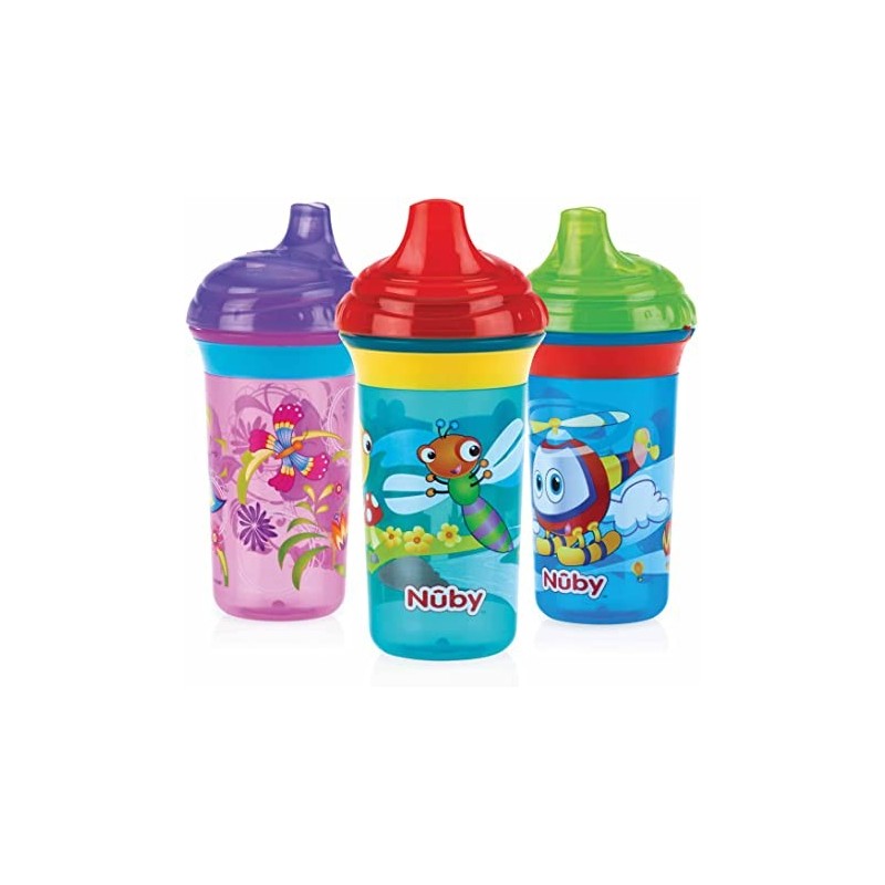 NUBY Gobelet anti-goutte filp-it poly +12 mois 300 ml Réf: ID9688