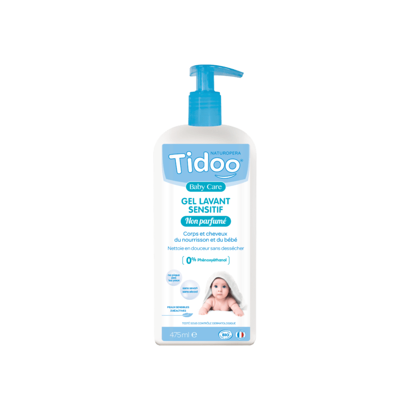 TIDOO BABY CARE gel lavant sensitif non parfumé | 475 ml