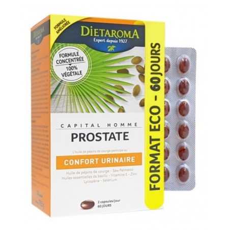 DIETAROMA CAPITALE HOMME prostate boite  120 capsules Cure de 2 mois