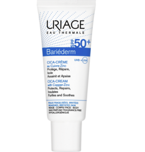 URIAGE BARIÉDERM - CICA-CRÈME SPF50+ Au Cuivre-Zinc 40 ML