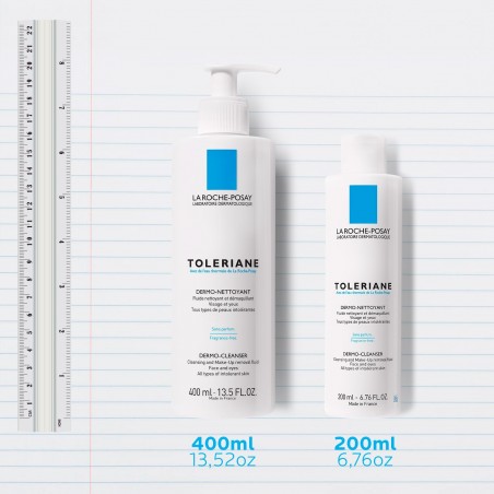 La Roche-Posay Toleriane Dermo-Nettoyant Fluide Démaquillant Peau Intolérante | 400ml