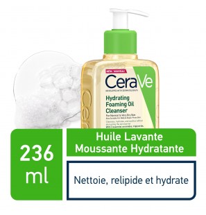 CeraVe Huile Lavante Moussante Hydratante Peau Très Sèche à Atopique | 236ml