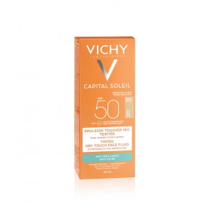 Vichy Capital Soleil BB Émulsion Toucher Sec Teintée SPF50 Peau Sensible Mixte à Grasse | 50ml