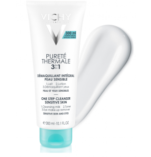 Vichy Pureté Thermale Démaquillant Intégral 3en1 Peau Sensible | 300ml