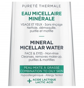 Vichy Pureté Thermale Eau Micellaire Minérale Peau Mixte à Grasse | 200ml