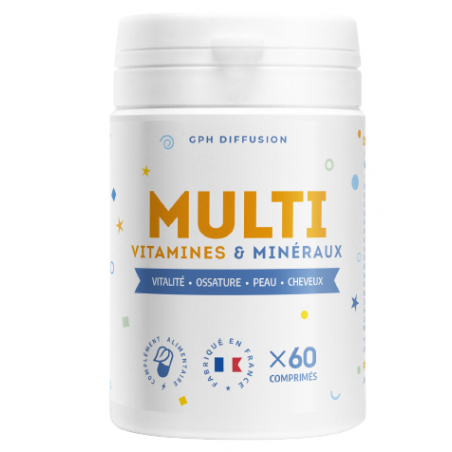 GPH DIFFUSION Multi-vitamines & Minéraux 500 mg | 60 comprimés