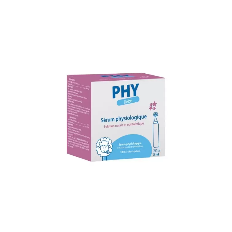 GILBERT PHY sérum physiologique 5 ml | 20 u GILBERT PHY sérum physiologique 5 ml | 20 u