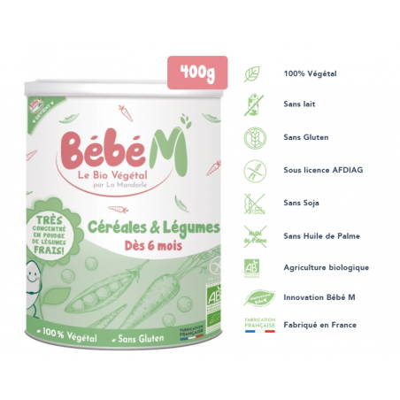 BEBE M LEGUMES céréales | 400 G