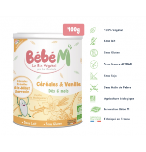 BEBE M VANILLE céréales | 400 G