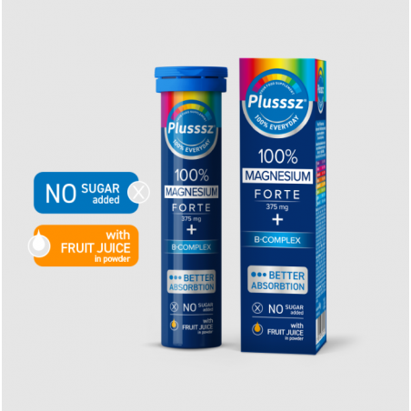 PLUSSSZ Magnez Forte 375 MG 20 comprimés effervescents