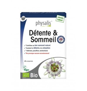 Physalis Détente & Sommeil BIO boite 45 comprimés