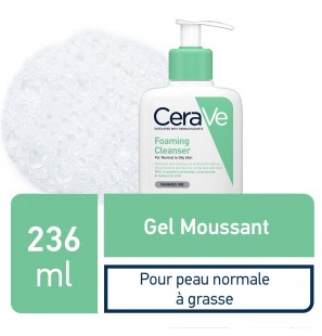 CeraVe Gel Moussant Nettoyant Peau Normale à Grasse | 236ml